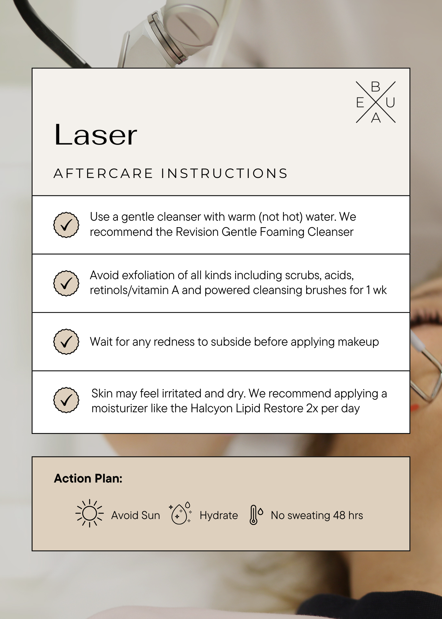 Laser aftercare instructions